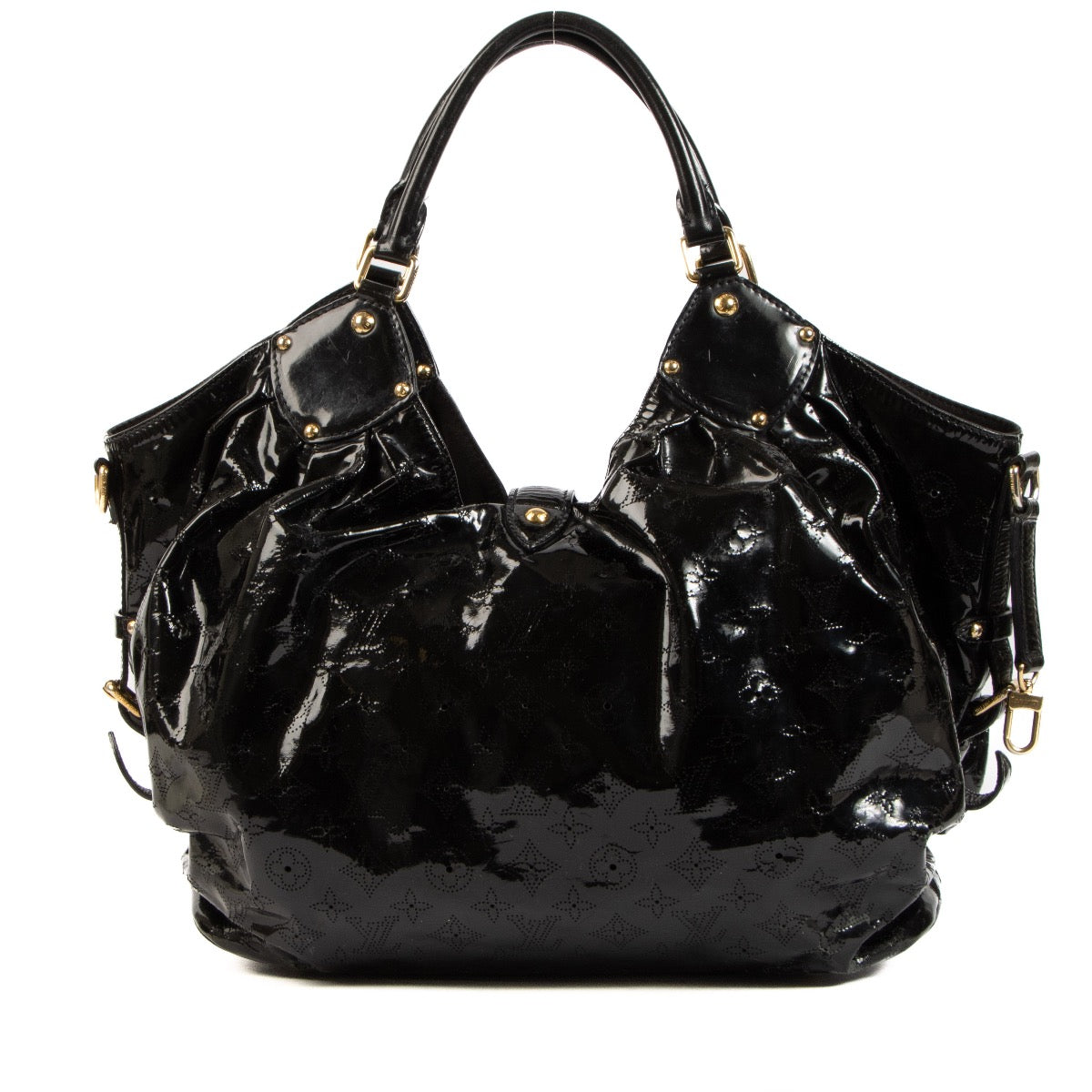Shop 100% authentic second-hand The Louis Vuitton Black Mahina Surya XL Hobo Bag on Labellov.com