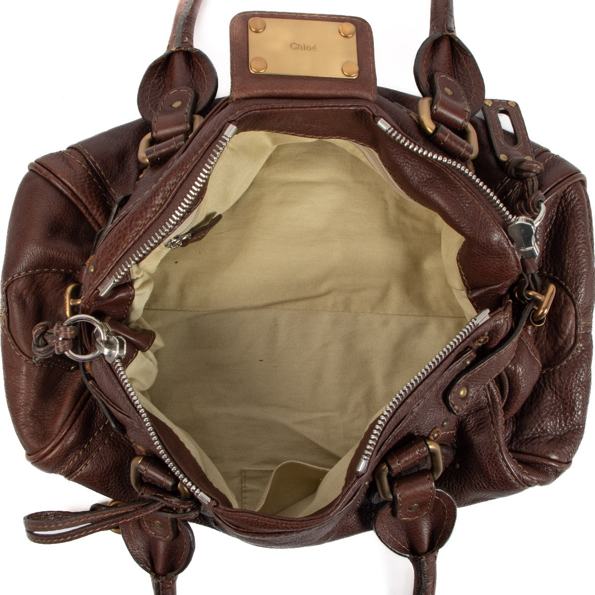 Shop 100% authentic second-hand Chloé Brown Leather Paddington Bag on Labellov.com