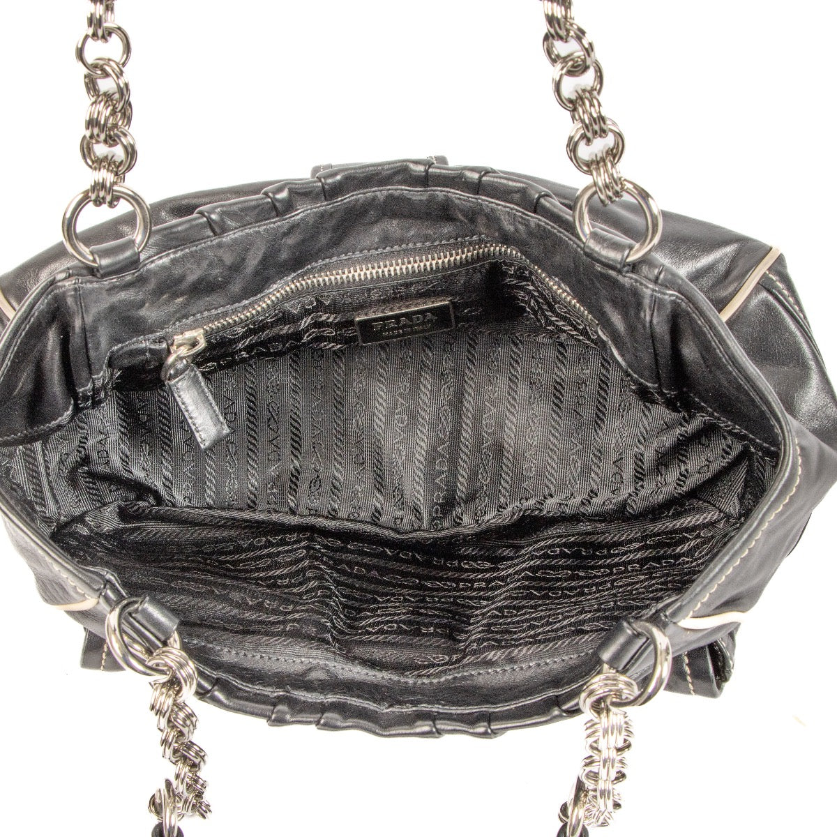 Shop 100% authentic second-hand Prada Black Buckle Shoulder Bag on Labellov.com