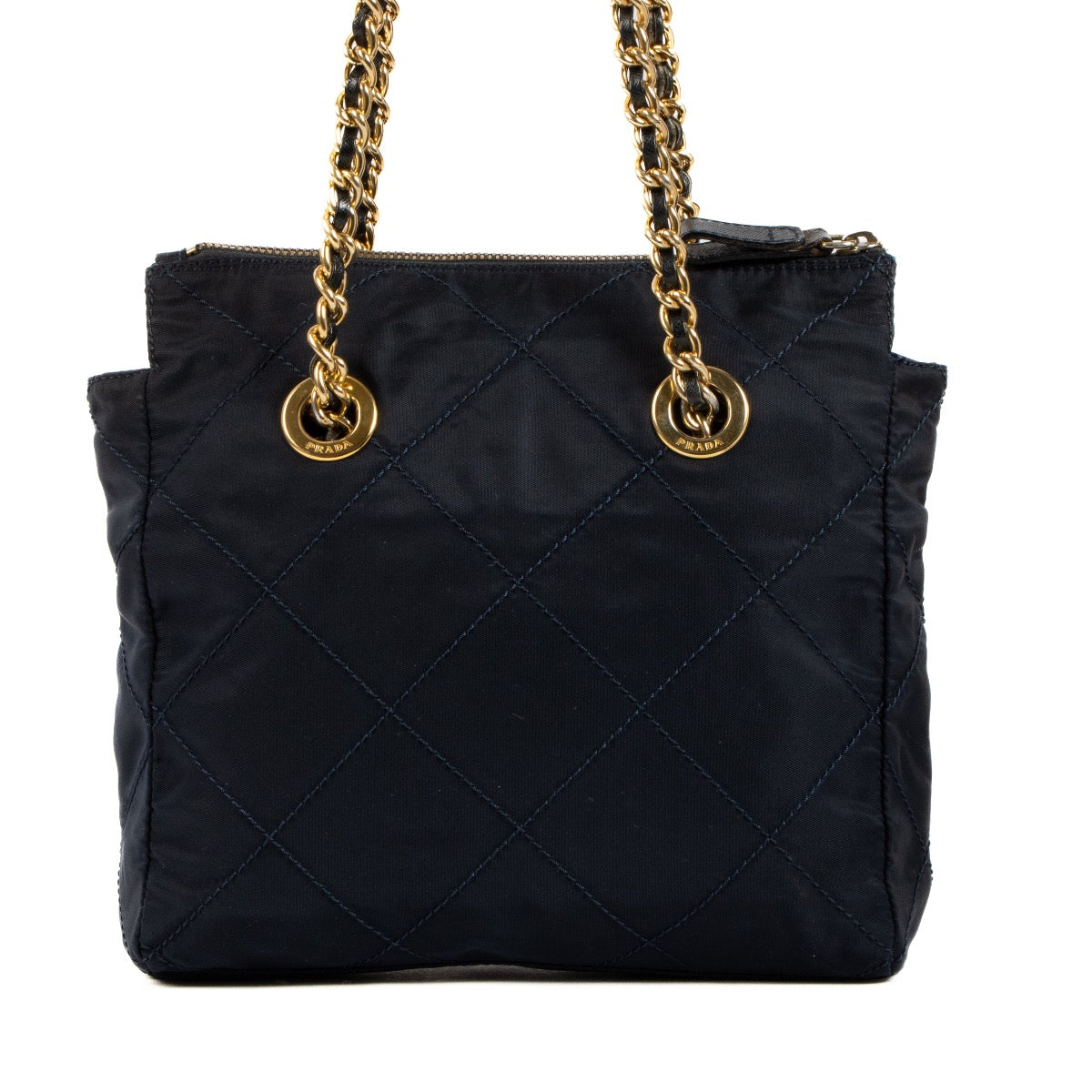 Shop 100% authentic second-hand Prada Blue Nylon Small Tote Bag on Labellov.com