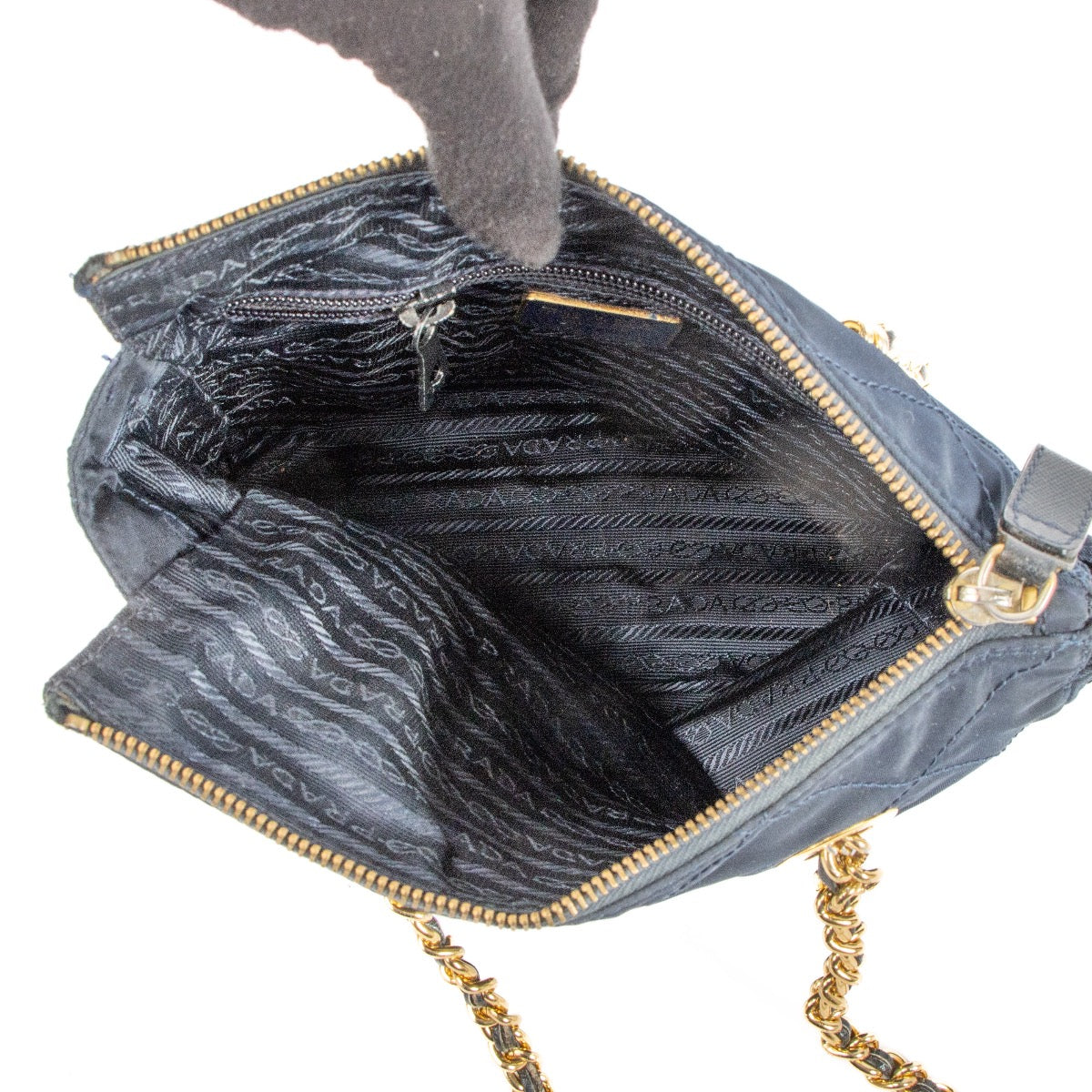 Shop 100% authentic second-hand Prada Blue Nylon Small Tote Bag on Labellov.com