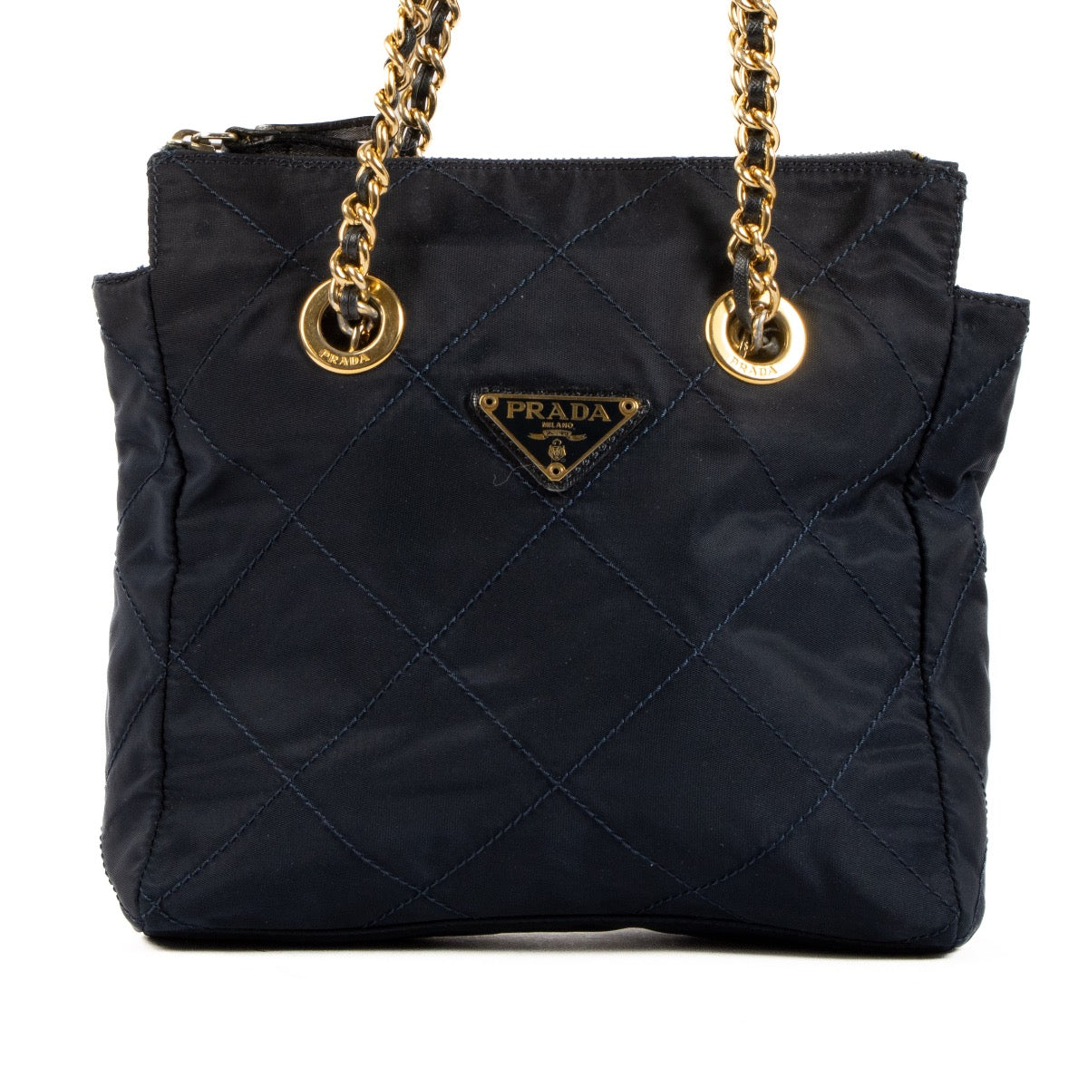 Shop 100% authentic second-hand Prada Blue Nylon Small Tote Bag on Labellov.com
