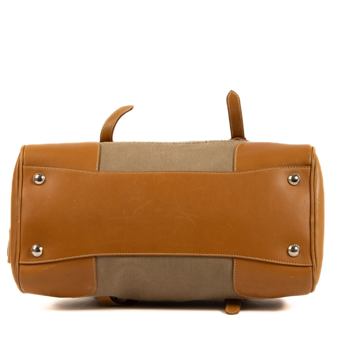 Shop 100% authentic second-hand Prada Brown Logo Jacquard Handbag on Labellov.com
