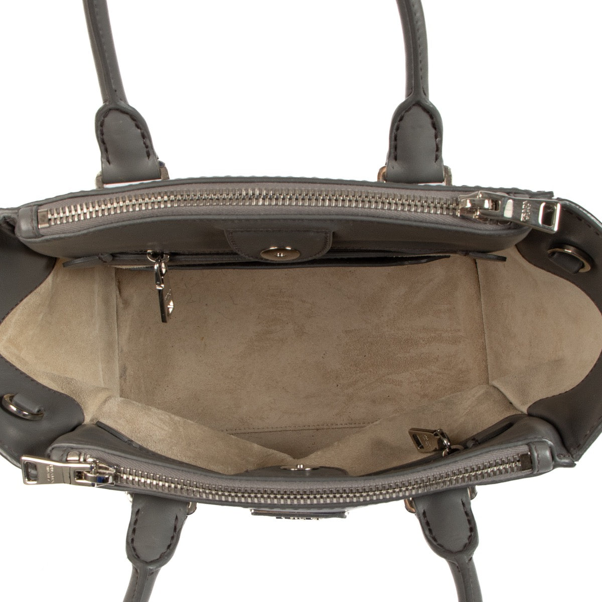 Shop 100% authentic second-hand Prada Grey Twin Pocket City Calf Tote Bag on Labellov.com