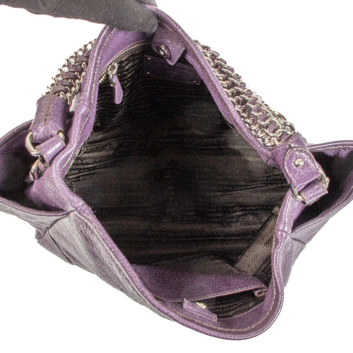 Shop 100% authentic second-hand Prada Purple Hobo Bag on Labellov.com