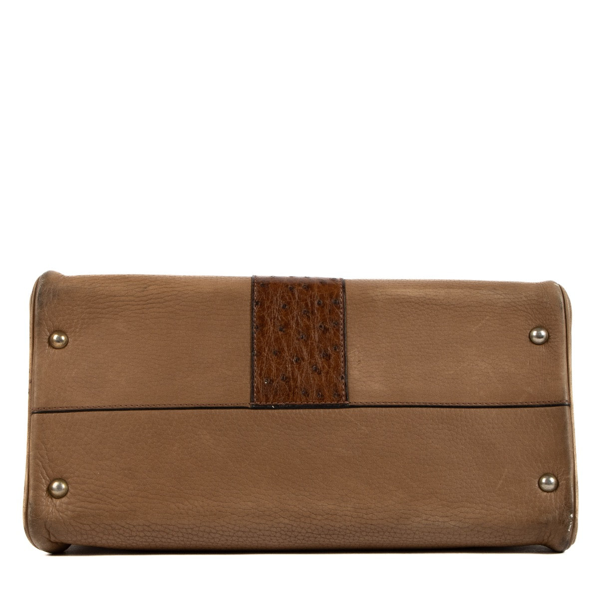 shop safe online Delvaux Brillant MM Brown Leather Ostrich Top Handel. koop veilig online tegen de beste prijs.