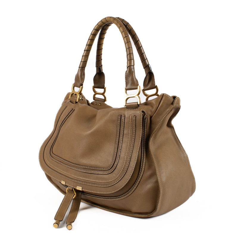 shop 100% authentic second hand Chloé Brown Marcie Large Handbag on Labellov.com