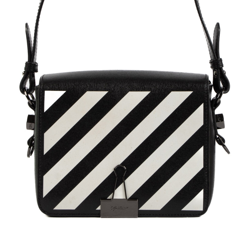 shop 100% authentic second hand Off-White Black Binder Clip Diag Flap Bag on Labellov.com