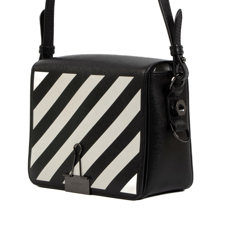 shop 100% authentic second hand Off-White Black Binder Clip Diag Flap Bag on Labellov.com