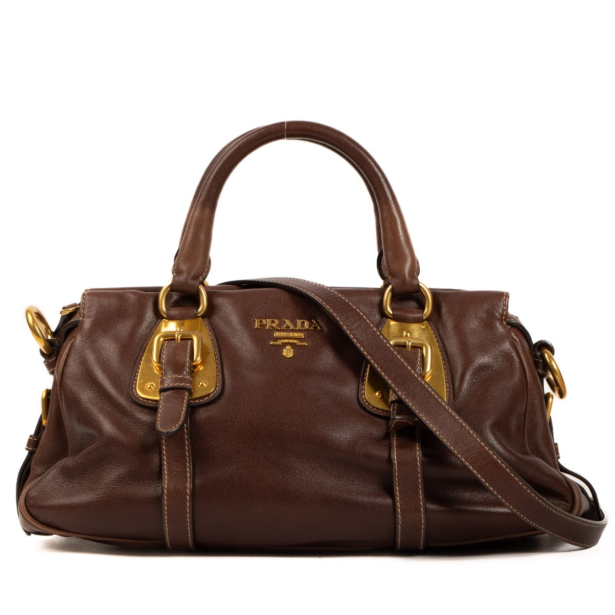 shop 100% authentic second hand Prada Brown Shoulder Bag on Labellov.com