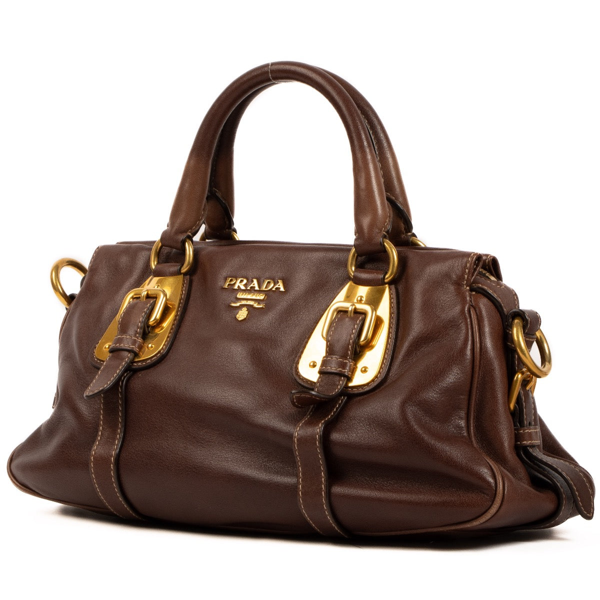 shop 100% authentic second hand Prada Brown Shoulder Bag on Labellov.com