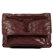 Saint Laurent Burgundy Medium Niki Crossbody Bag for the best price at Labellov secondhand luxury in Antwerp