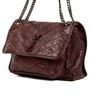 Are you looking for an authentic designer Saint Laurent Burgundy Medium Niki Crossbody Bag?