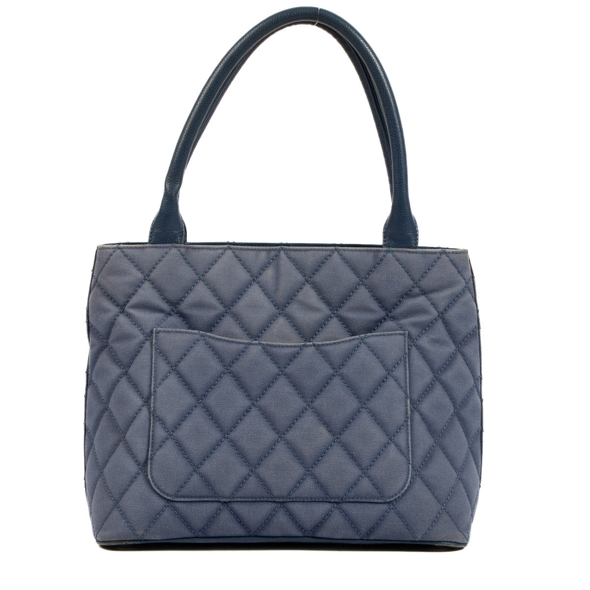 Chanel Blue Quilted Canvas Medallion Tote Bag