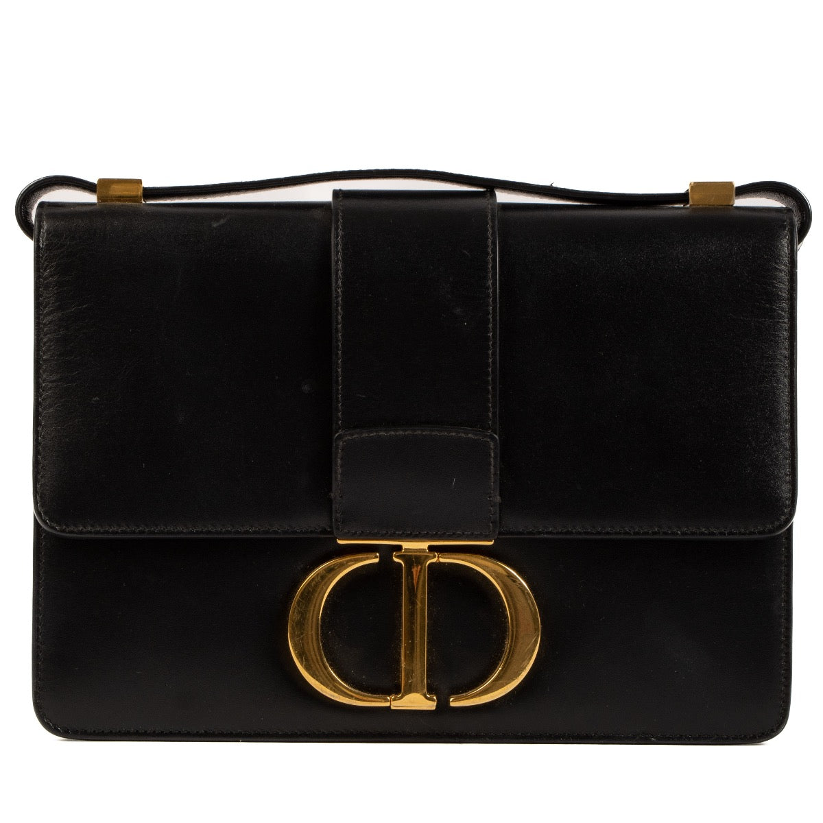 Shop 100% authentic second-hand Christian Dior Black Box Calf Montaigne 30 Bag on Labellov.com