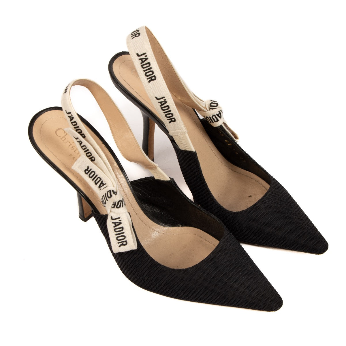 Shop 100% authentic second-hand Christian Dior Black J'Adior Slingback Pumps in Size 40 on Labellov.com