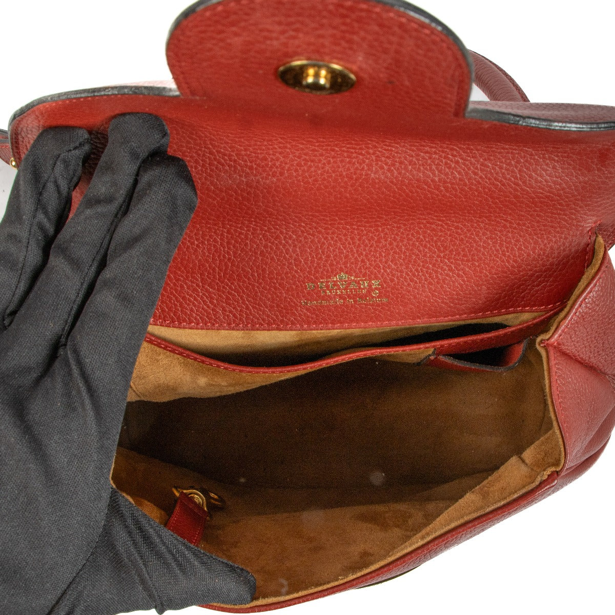Delvaux bordeauxrode Baltimore schoudertas
