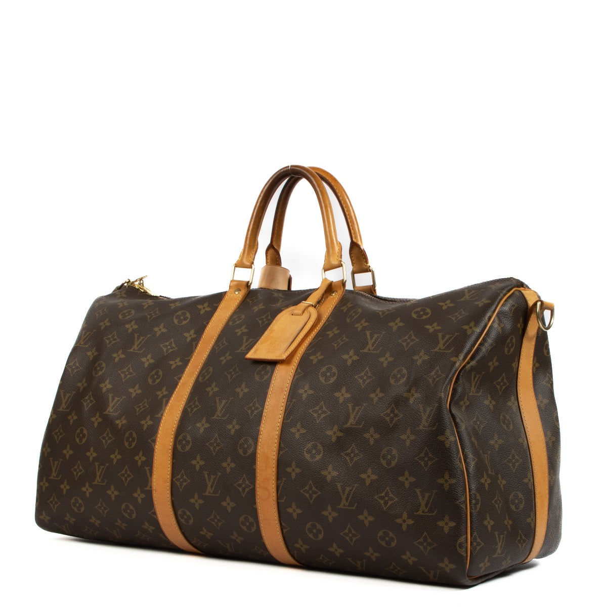 Second hand authentic designer vintage Louis Vuitton Monogram Canvas Keepall Bandoulière 55 on www.labellov.com