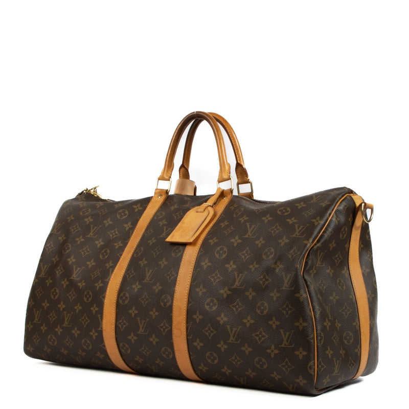 Second hand authentic designer vintage Louis Vuitton Monogram Canvas Keepall Bandoulière 55 on www.labellov.com