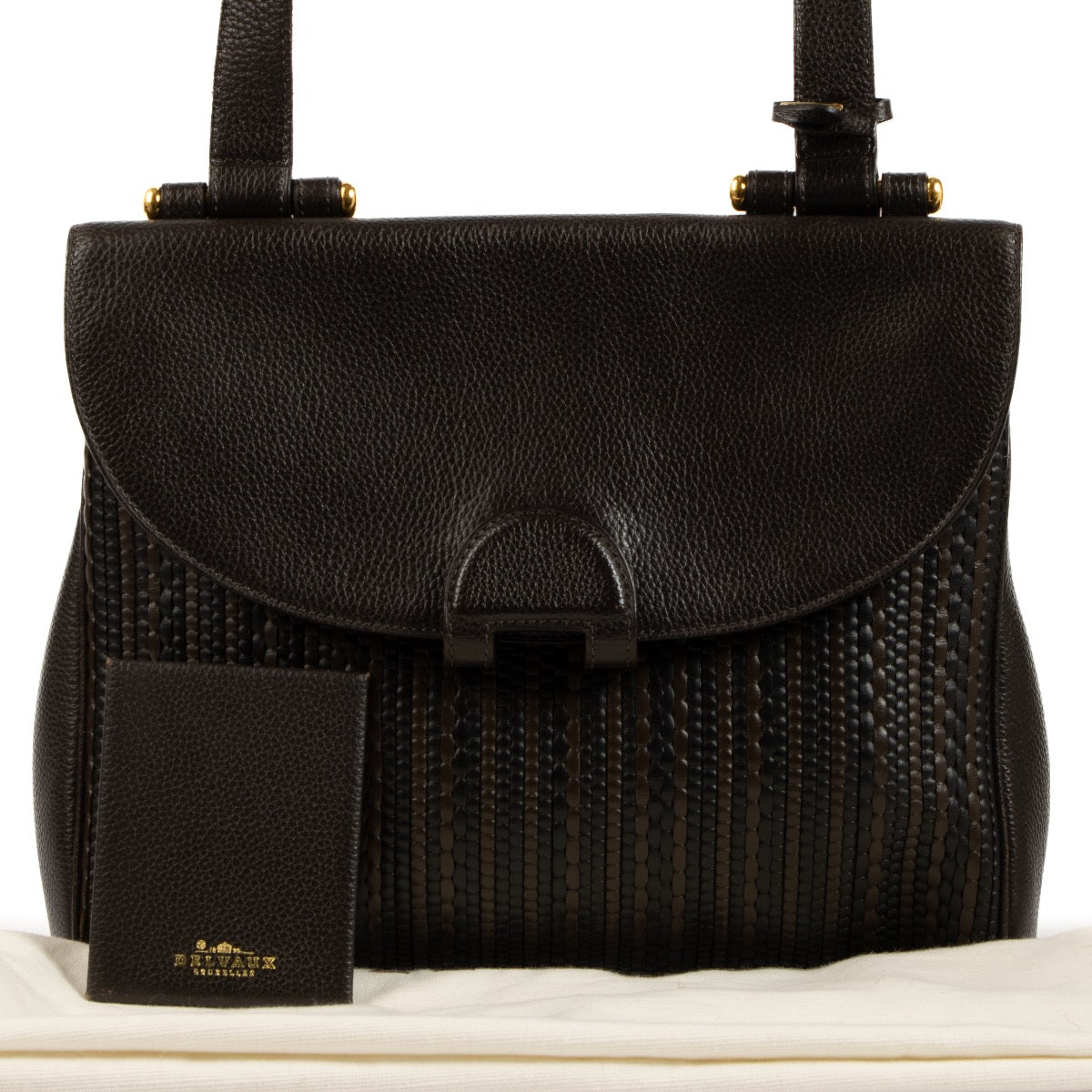 Buy an authentic second hand Delvaux Brown Toile De Cuir Chablis Crossbody Bag in good condition at Labellov.com