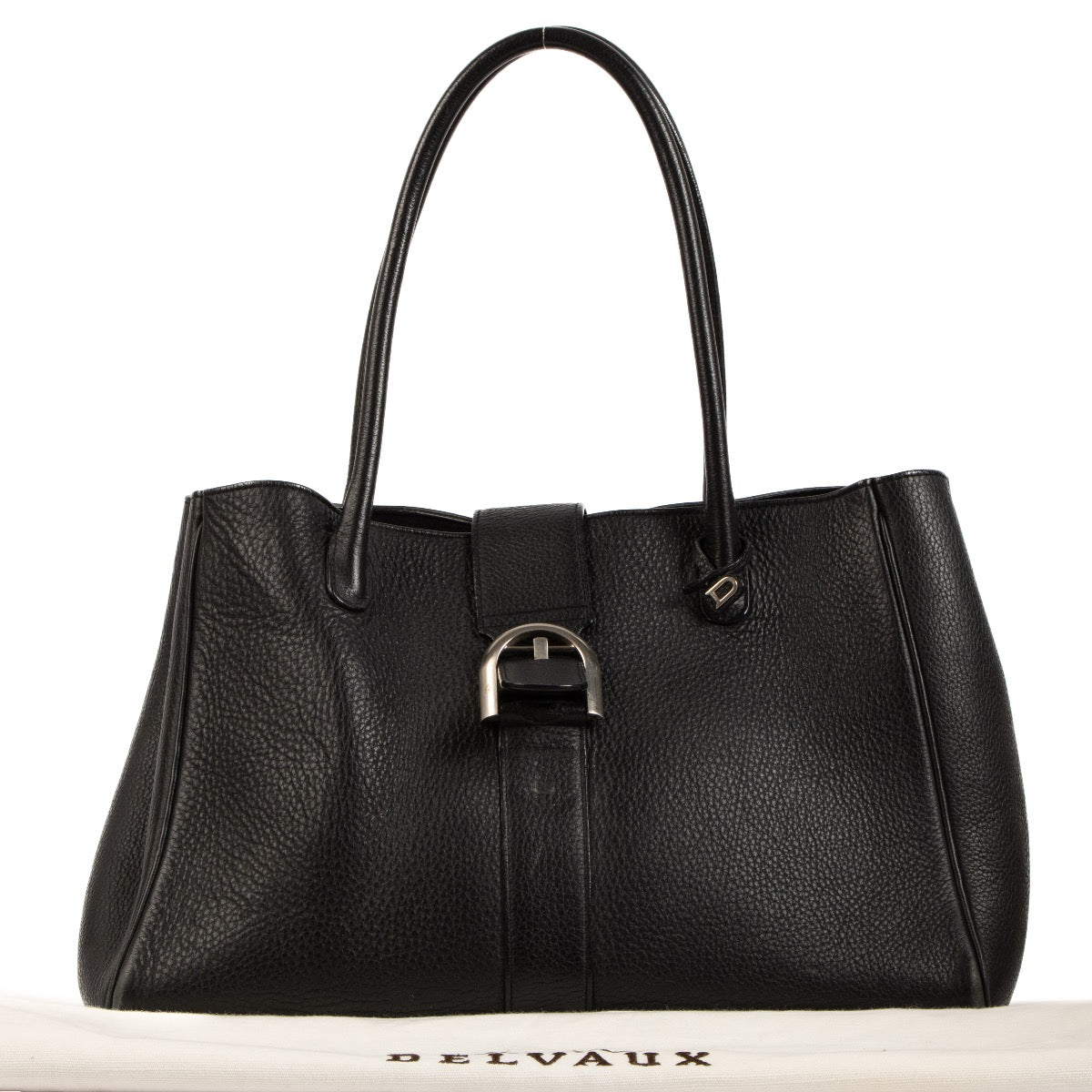 Shop 100% authentic second-hand Delvaux Black Brillant Cabriolet Shoulder Bag on Labellov.com