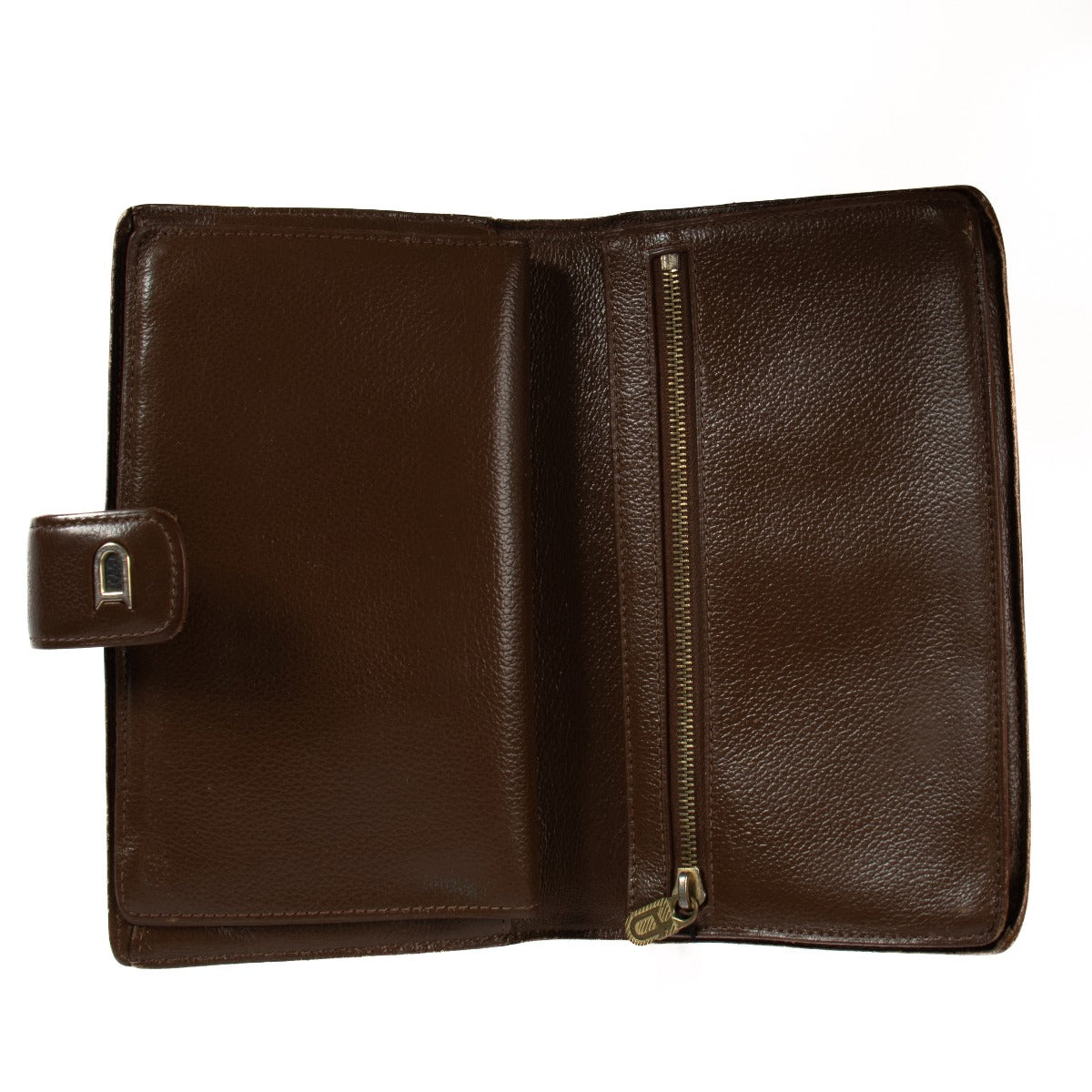 Delvaux Brown Leather Valeur Wallet