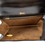 Shop 100% authentic second-hand Delvaux Xylophone Black Croco Leather Shoulder Bag on Labellov.com