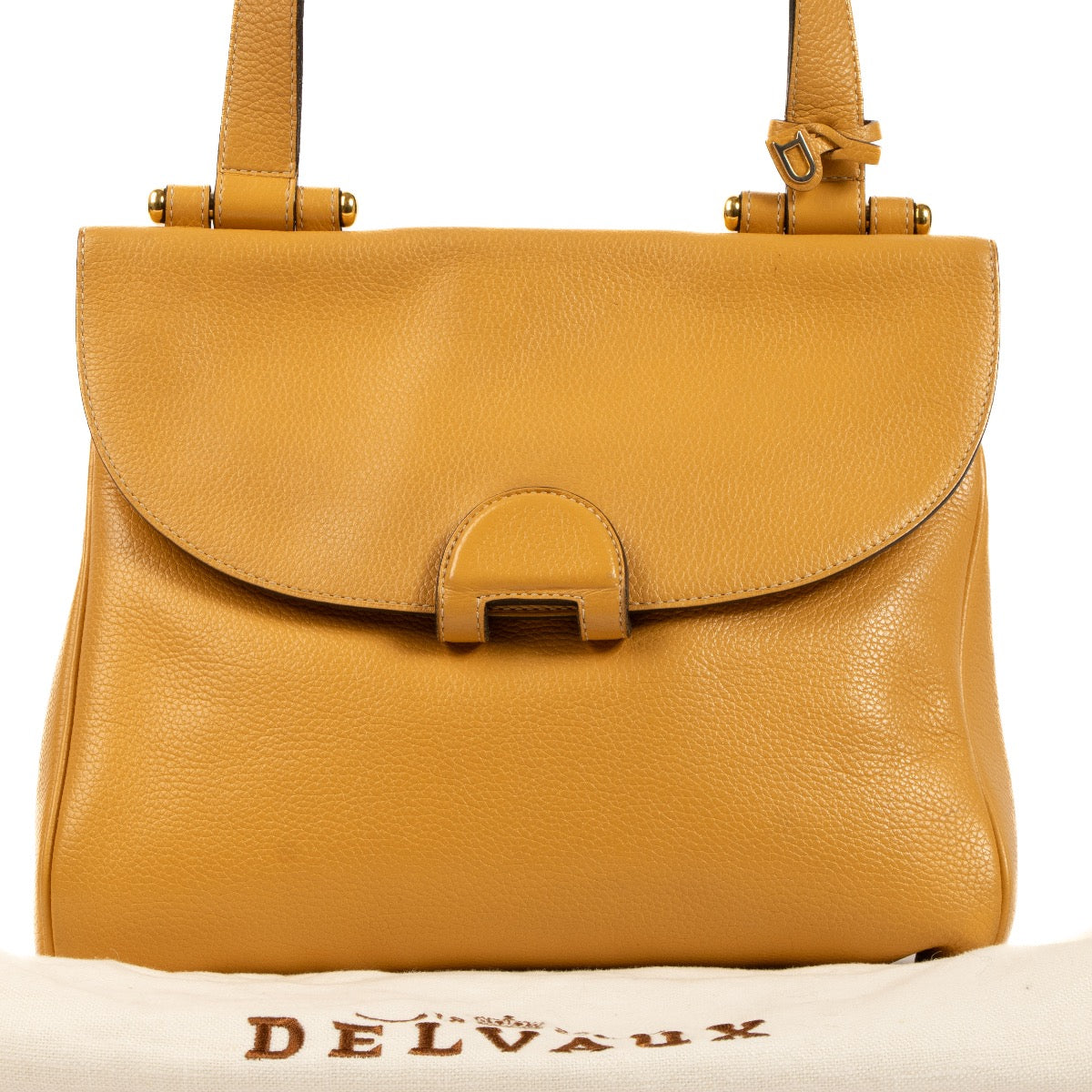 Shop safe online authentic second hand Delvaux Yellow Bag at Labellov.com. Veilig online kopen van authentieke Delvaux geel handtas. Achetez en ligne second main ce sac Delvaux jaune chez Labellov.com.