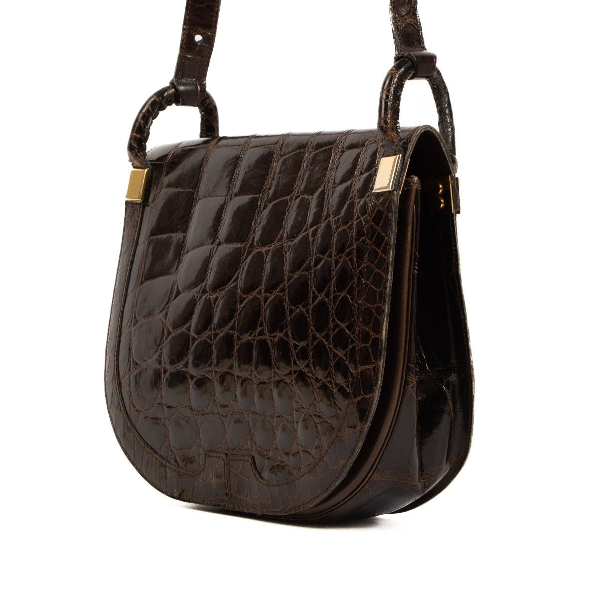 Buy now a 100% authentic Christian Dior Brown Croco Shoulder Bag on labellov.com