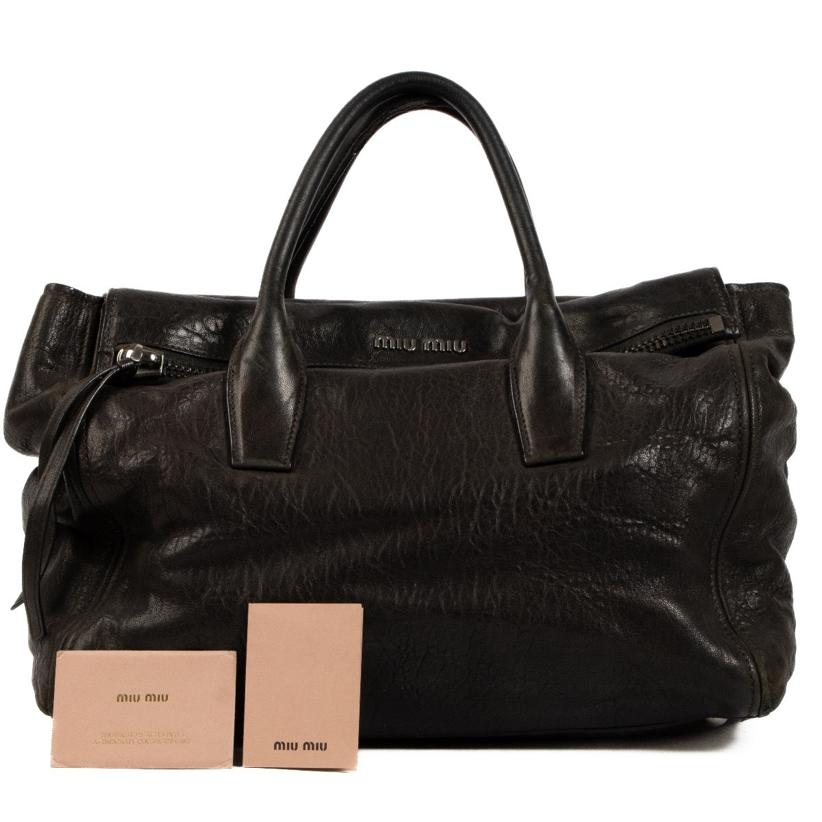 Shop 100% authentic second-hand Miu Miu Black Top Handle on Labellov.com