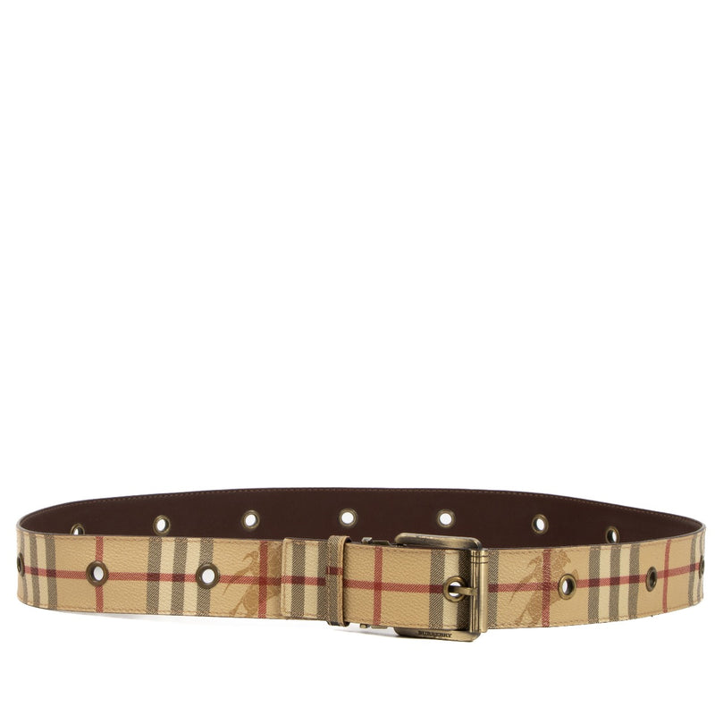 Shop 100% authentic second-hand Burberry Haymarket Check Belt - Size 100 on Labellov.com