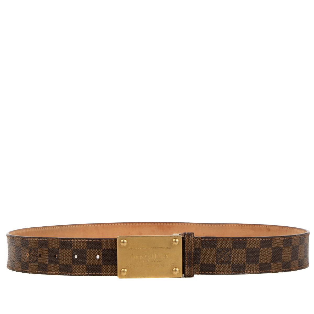 Louis Vuitton Damier Ebene Inventeur Belt