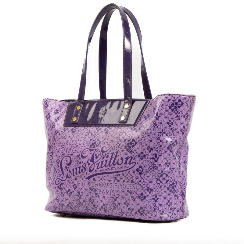 Shop 100% authentic second-hand Louis Vuitton Takashi Murakami Purple Cosmic Blossom Tote Bag on Labellov.com