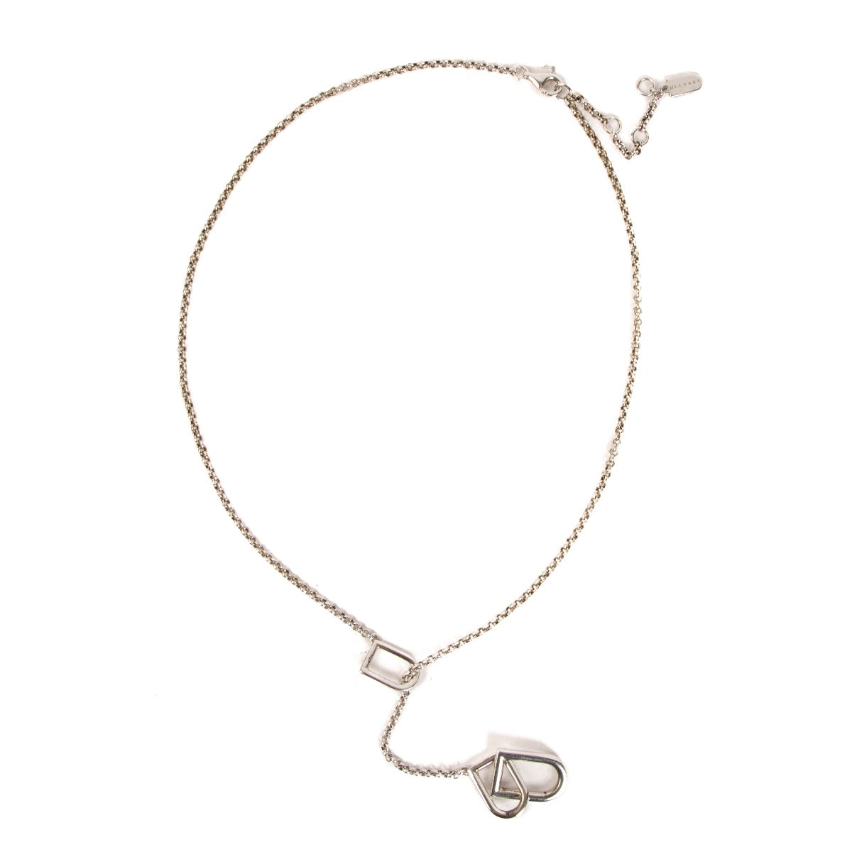 Shop 100% authentic second-hand Delvaux Silver D Necklace on Labellov.com