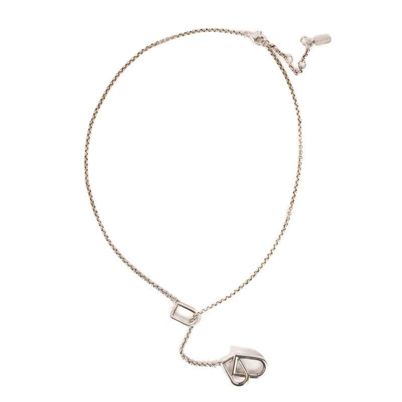 Shop 100% authentic second-hand Delvaux Silver D Necklace on Labellov.com