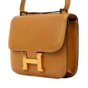 Shop 100% authentic second-hand Hermès Constance Camel Crossbody Bag on Labellov.com