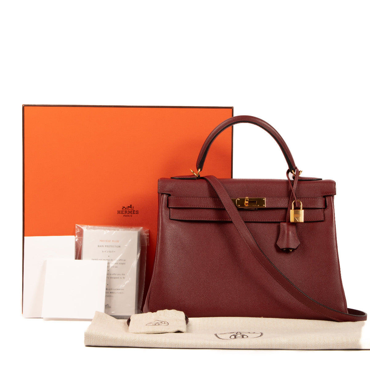 Hermès Kelly 32 Rouge H Evercolor GHW available at Labellov Vintage Luxury in Antwerp, Brussels, Knokke. Shop worldwide with express delivery.