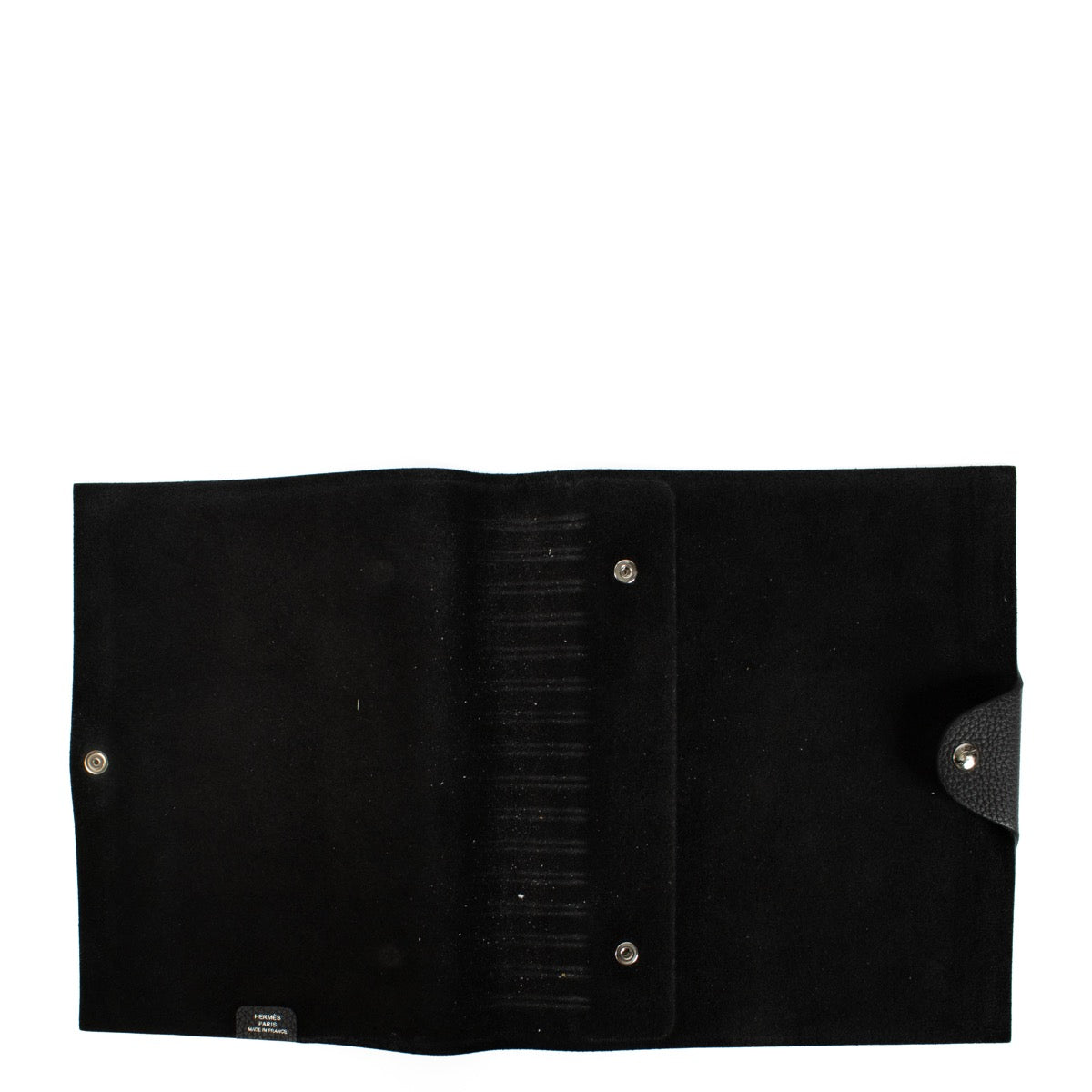 Authentic second hand Hermès Black Ulysse MM Notebook Cover on Labellov.com