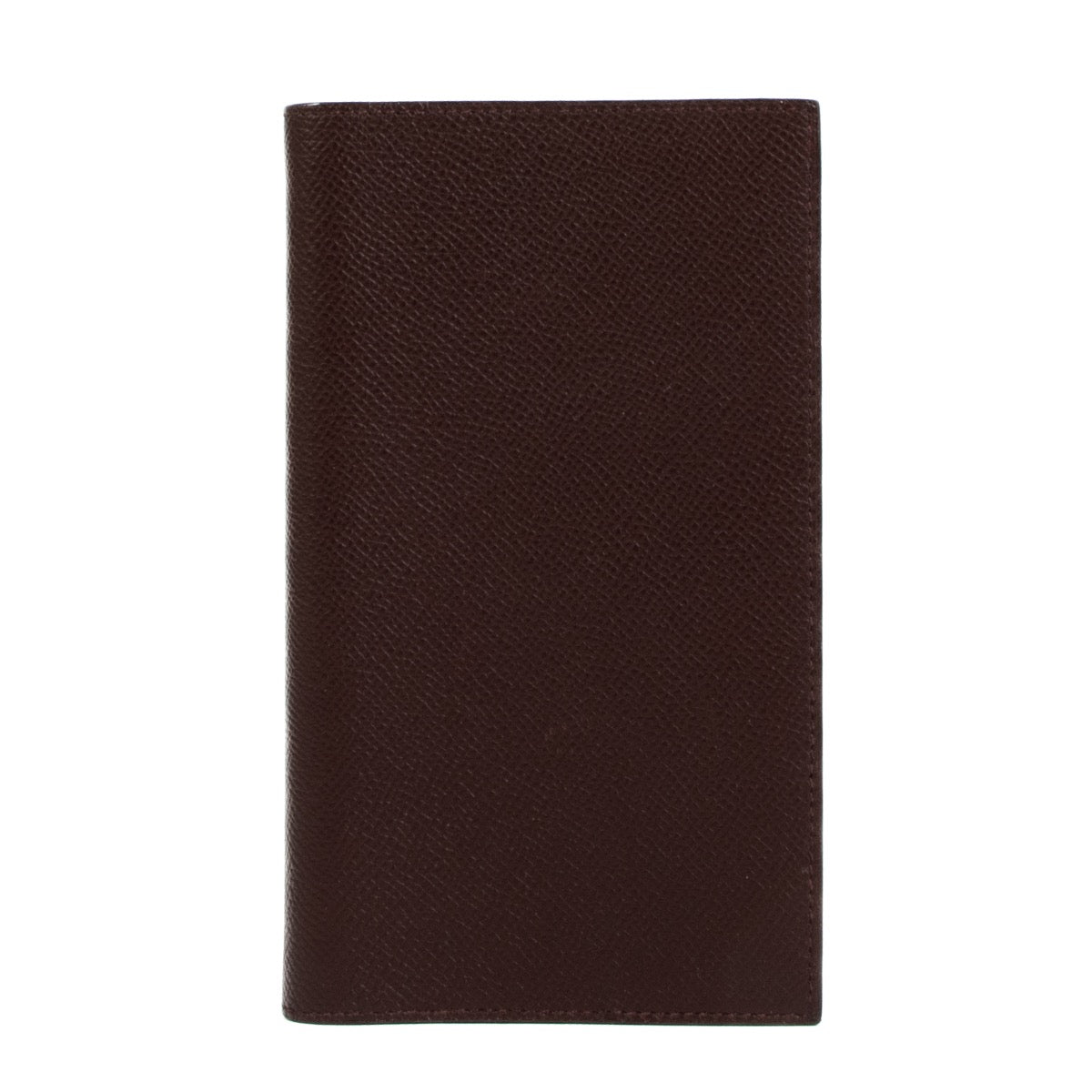 Hermès Burgundy/Blue Epsom Vision II Verso Simple Agenda Cover