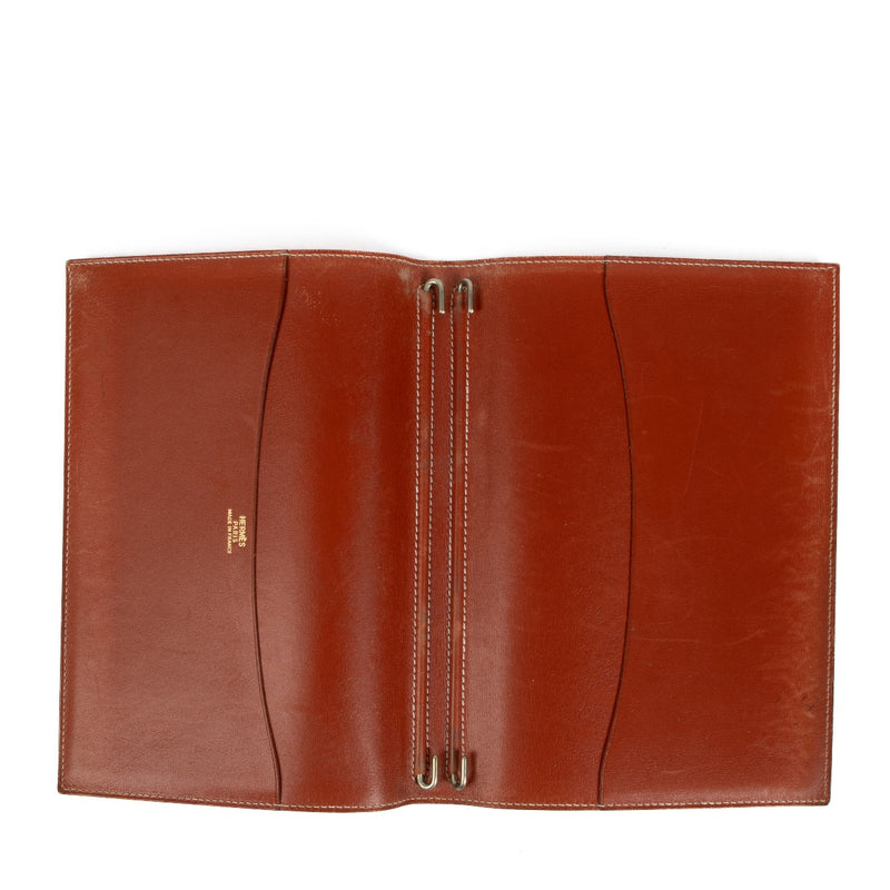 Hermès Brick Tadelakt Globe-Trotter Agenda Cover