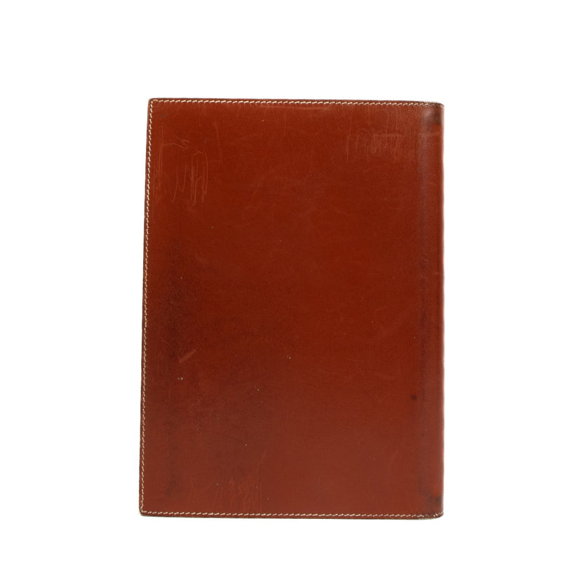 Hermès Brick Tadelakt Globe-Trotter Agenda Cover