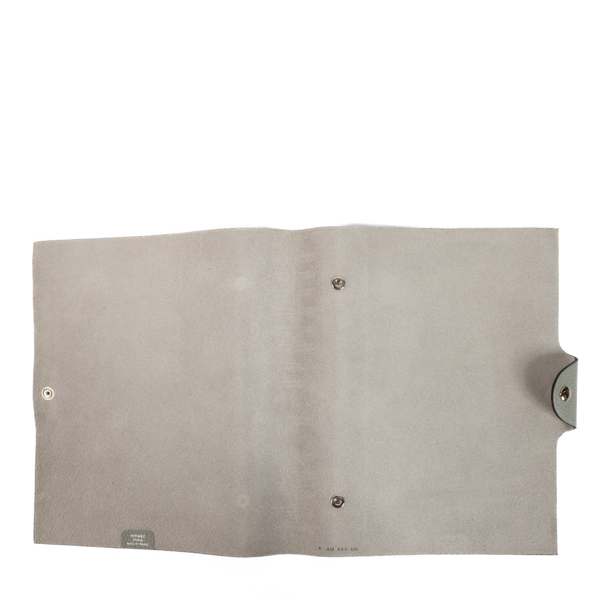 Authentic second hand Hermès Grey Ulysse GM Notebook Cover on Labellov.com