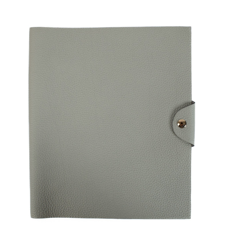Authentic second hand Hermès Grey Ulysse GM Notebook Cover on Labellov.com