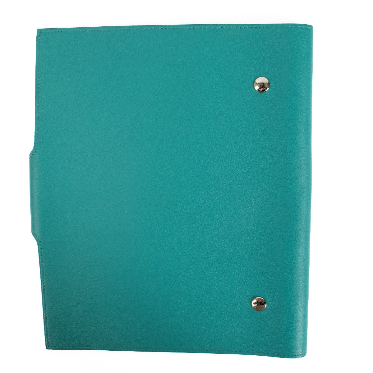 Couverture de carnet Hermès Ulysse MM Bleu Turquoise Foncé