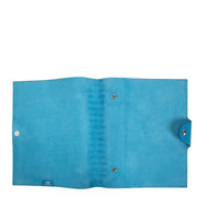 Authentic second hand Hermès Dark Turquoise Blue Ulysse MM Notebook Cover on Labellov.com