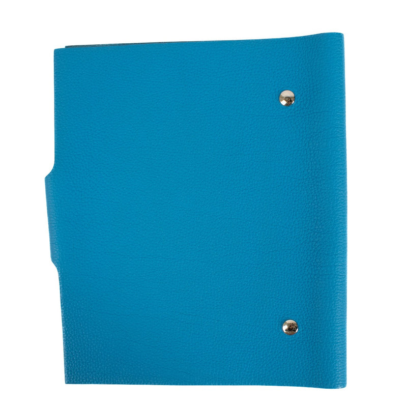 Authentic second hand Hermès Dark Turquoise Blue Ulysse MM Notebook Cover on Labellov.com