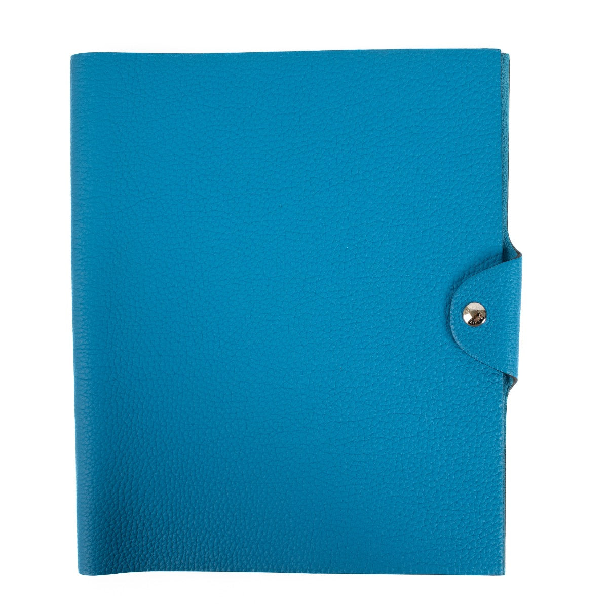 Authentic second hand Hermès Dark Turquoise Blue Ulysse MM Notebook Cover on Labellov.com