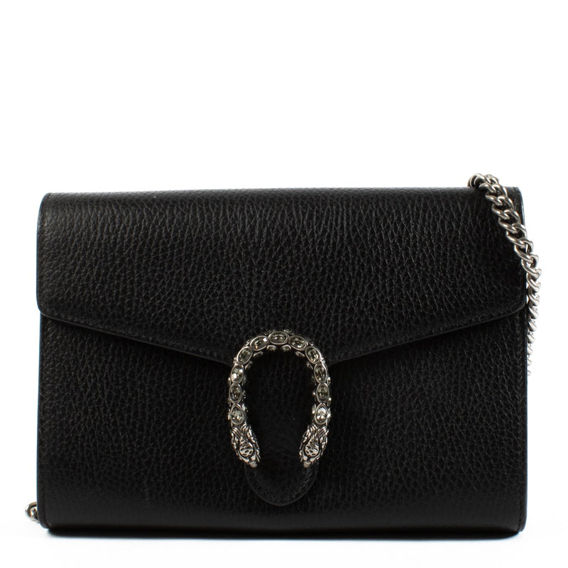 Authentic second hand Gucci Black Dionysus Wallet On Chain on Labellov.com