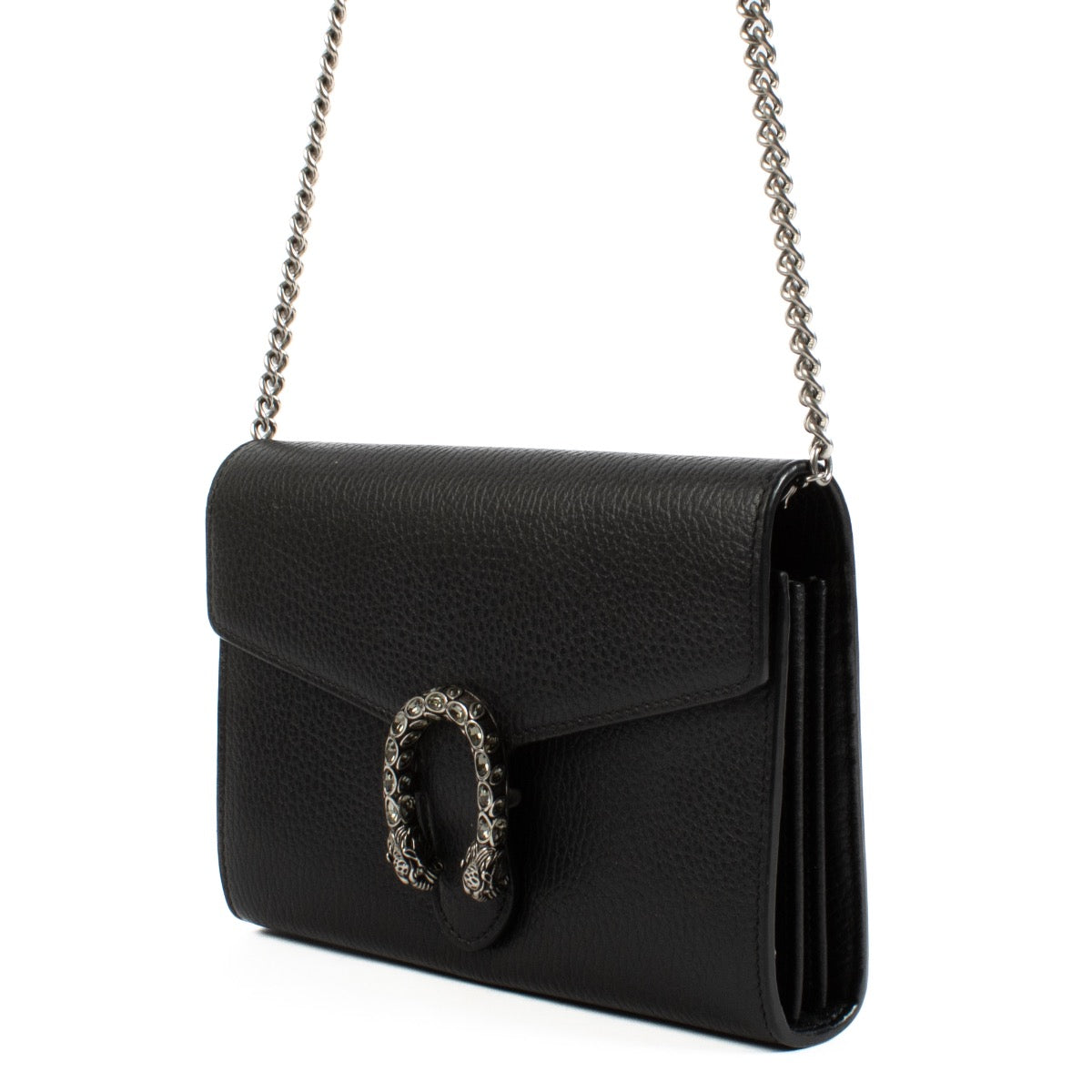 Authentic second hand Gucci Black Dionysus Wallet On Chain on Labellov.com