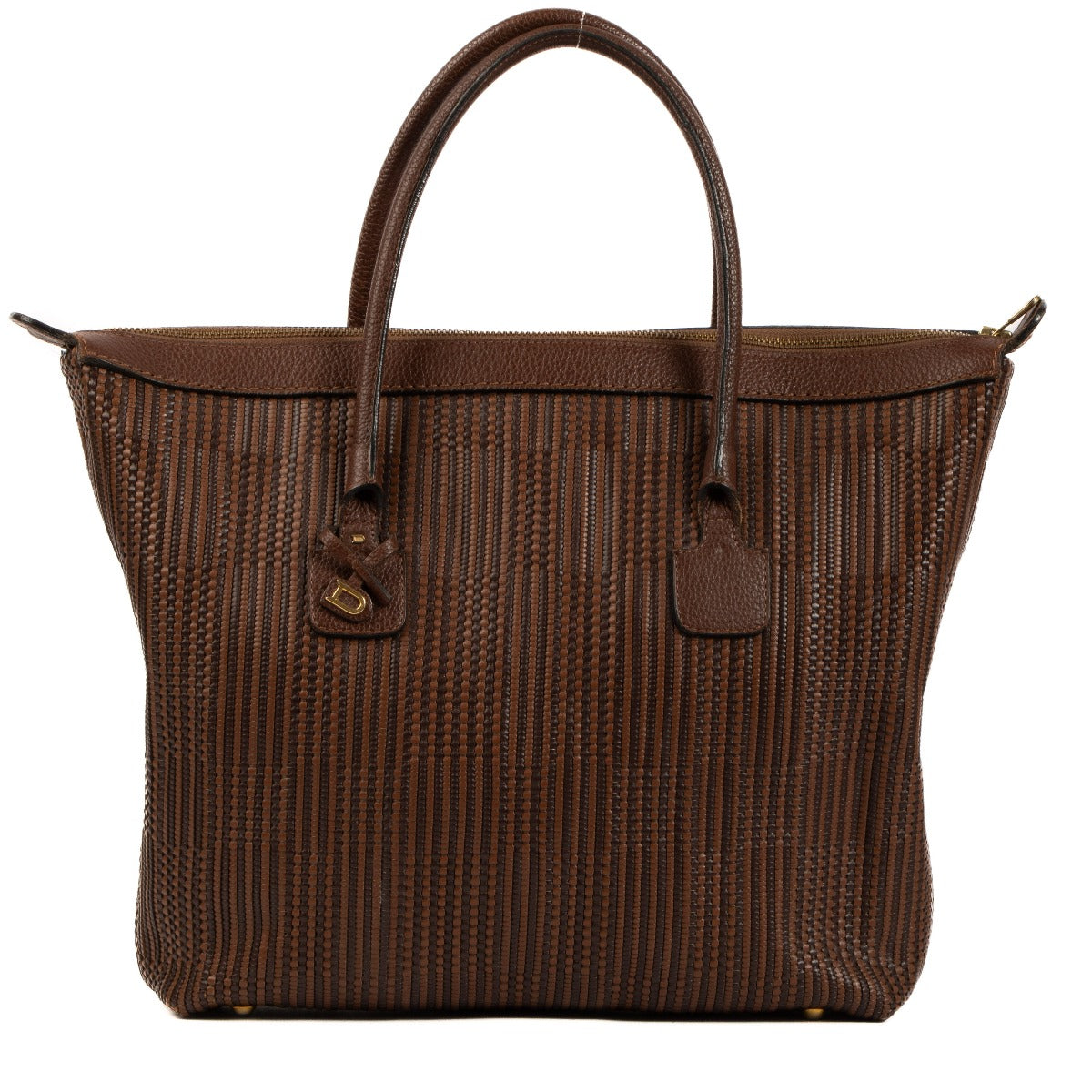 Shop 100% authentic second-hand Delvaux Brown Toile de Cuir Top Handle on Labellov.com